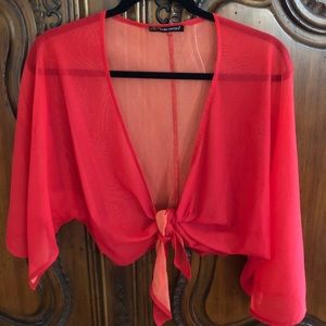 A red shrug